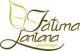 Texto del logo: "Fátima Lantana, psicóloga" con un diseño de hojas.