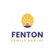 Logo with a yellow and blue sunburst above "Fenton Family Dental" in bold blue and orange text.