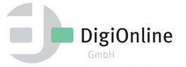 Logo von DigiOnline GmbH mit stilisiertem "d" und grünem Rechteck.