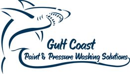 Shark logo for Gulf Coast Paint & Pressure Washing Solutions.