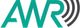 Grünes Logo mit Buchstaben "AWR" und schwarzen Radiowellenlinien rechts.