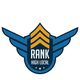 Blue and gold badge with wings, text: "RANK HIGH LOCAL" and three stars at the bottom.