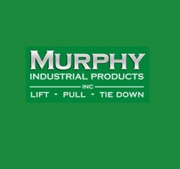 Logo of Murphy Industrial Products with the text "Lift - Pull - Tie Down" on a green background.
