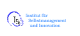 Logo des Instituts für Selbstmanagement und Innovation, blaue Schrift und Design-Elemente.
