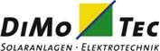 Logo: DiMoTec mit gelb-grünem Quadrat, Text "Solaranlagen - Elektrotechnik".