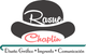 Logo de Rasue Chaplin con sombrero; Diseño Gráfico, Imprenta, Comunicación.
