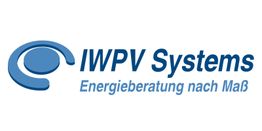 Logo von IWPV Systems mit dem Schriftzug "Energieberatung nach Maß" und einem blauen Emblem.