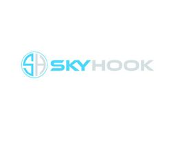 Logo with "Skyhook" text and a circular symbol combining an "S" and "H" on the left.