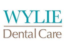 "WYLIE Dental Care logo with teal and brown text on a white background."