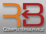Logo für "R3 Computerservice" in orange und rot auf grauem Hintergrund.