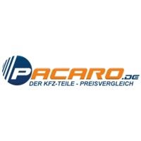 Logo von Pacaro.de für KFZ-Teile Preisvergleich, Schriftzug in Blau und Orange.