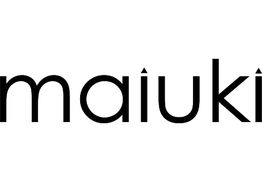 Texto negro en minúsculas que dice "maiuki" en fondo blanco.