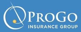 ProGo Insurance Group logo with a stylized letter 'P' and a small yellow dot on a blue background.