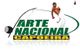 Logo mit Text "Arte Nacional Capoeira" und einem Capoeira-Kämpfer in Bewegung.