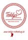 Logo von "Teddys Rothenburg" mit Herzsymbol und Website-Link. Text: "Where dreams come true".