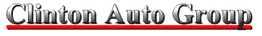 "Clinton Auto Group logo with red underline on white background."