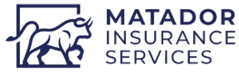 Logo of Matador Insurance Services with an illustrated bull design.