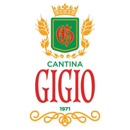 Logo da Cantina Gigio com brasão, nome em vermelho e ano 1971.