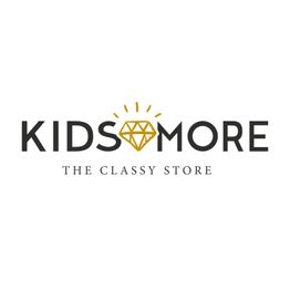 Logo von "Kids O More" mit einem goldenen Diamanten und dem Slogan "The Classy Store" darunter.