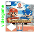 Videospiel-Verpackung mit Mario und Sonic für die Olympischen Spiele, Sega-Logo sichtbar.