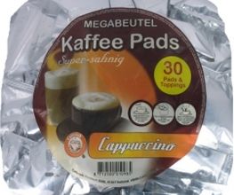 Cafeclub Cappuccino Pads 30 x Pad, 30 x Topping