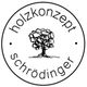 Logo mit Baum in der Mitte, umgeben von "Holzkonzept Schrödinger" im Kreis.