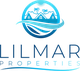Logo of Lilmar Properties with palm trees, roofs, and a sun in a blue gradient circle.