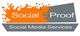 Orange and gray logo with "Social Proof Social Media Services" text.