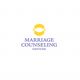 Yellow circle logo with "Marriage Counseling Denver" text below in purple.