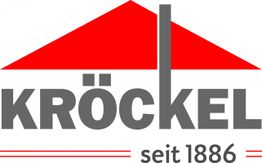 Logo mit rotem Dach und dem Text "KRÖCKEL seit 1886" in Grau.