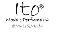 Logo da Ito Moda e Perfumaria com a hashtag #MaisQModa.