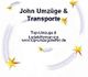 "Logo von 'John Umzüge & Transporte' mit gelben Sternen und Website: top-umzugshelfer.de."