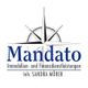 Logo mit Kompass und Text: Mandato, Immobilien- und Finanzdienstleistungen, Inh. Sandra Mörer.