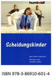 Cover des Buches "Scheidungskinder" mit Eltern im Hintergrund und ISBN-Nummer unten.