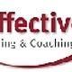 Logo mit dem Schriftzug "effective Training & Coaching" und einem roten Pfeil nach oben.