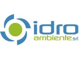 Logo di Idro Ambiente SRL in blu e verde con un cerchio centrale stilizzato.