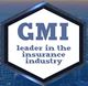 Hexagon logo: "GMI, leader in the insurance industry" in bold text.