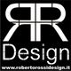 Logo nero con lettere "RR Design" e sito web www.robertorossidesign.it in basso.