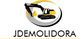 Imagem de logo com escavadeira e texto "JDemolidora".