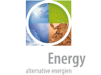 Logo von Autarkic Energy AG mit Symbolen für Wasser, Pflanzen, Luft und Erde.