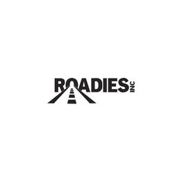 Logo with "ROADIES INC" text and a graphic of a road converging to form the letter "A".
