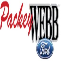 "Packey Webb Ford logo with red and black text above a blue Ford emblem."