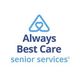 Logo for Always Best Care Senior Services with a heart in a triangle above the text.