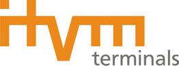 Logo mit orangefarbenem "HVM" und grauem "terminals" auf weißem Hintergrund.