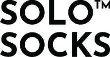 Tekstlogo med ordene "Solo Socks".