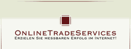 Logo von OnlineTradeServices mit Slogan: "Erzielen Sie messbaren Erfolg im Internet!"
