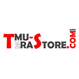 Logo mit versetzten Buchstaben: "T-MU-TERA-STORE.COM" in Schwarz und Rot.