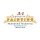 A-1 Quality Painting and Pressure Washing logo with contact info: PaintOrlando.com.