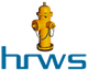 Gelber Hydrant mit Kette, darunter das blaue Logo "hrws" auf weißem Hintergrund.