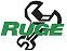 Logo mit grünem Schriftzug "RUGE" und schwarzem Schraubenschlüssel dahinter.